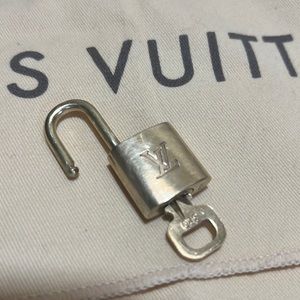 Louis Vuitton Brass Padlock Lock and Key #320